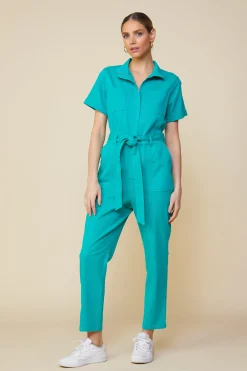 SKIES ARE BLUE Millie Utility Zip Jumpsuit* Jumpsuits
