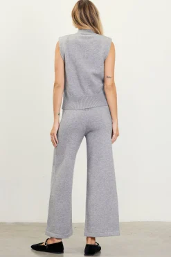 SKIES ARE BLUE Mock Neck Sleeveless Knit Top* Sleeveless Tops