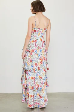 SKIES ARE BLUE Natalia Floral Tiered Maxi Dress* Maxi Dresses