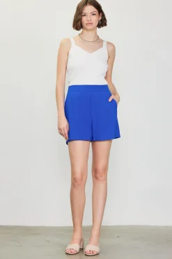 SKIES ARE BLUE Neon Structured Shorts* Shorts