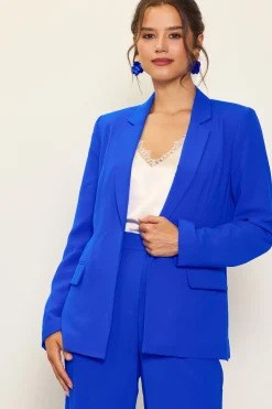 SKIES ARE BLUE Neon Welt Pocket Blazer* Blazers