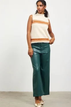 SKIES ARE BLUE Nora Mock Neck Sweater Vest* Sleeveless Tops|Sweaters