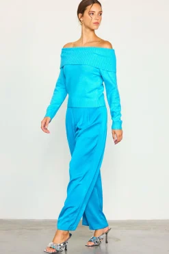 SKIES ARE BLUE Off Shoulder Sweater* Long Sleeve Tops|Sweaters