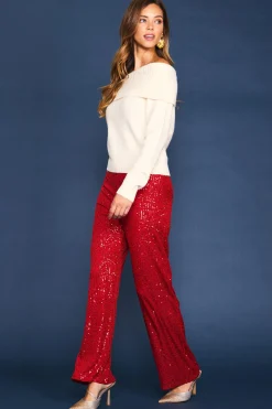 SKIES ARE BLUE Off Shoulder Sweater* Long Sleeve Tops|Sweaters