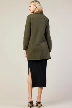 SKIES ARE BLUE Open Front Knit Cardigan* Outerwear