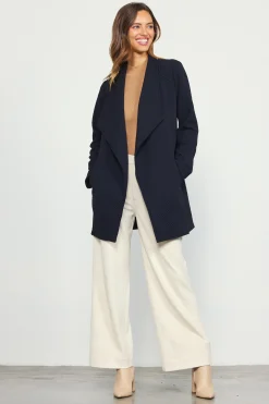 SKIES ARE BLUE Open Front Knit Cardigan* Outerwear