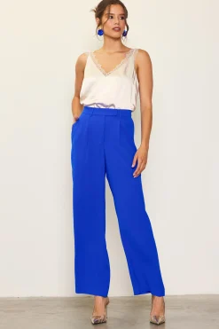 SKIES ARE BLUE Pintuck Wide Leg Trousers* Pants