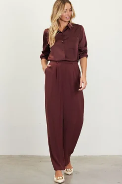 SKIES ARE BLUE Pintuck Wide Leg Trousers* Pants
