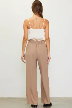 SKIES ARE BLUE Pintuck Wide Leg Trousers* Pants