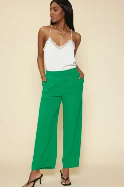 SKIES ARE BLUE Pintuck Wide Leg Trousers* Pants