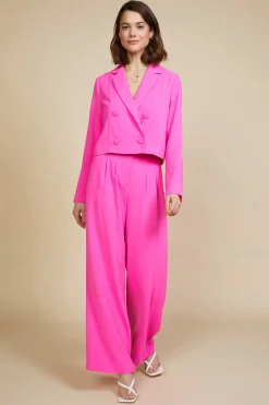 SKIES ARE BLUE Pintuck Wide Pants* Pants