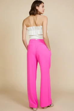 SKIES ARE BLUE Pintuck Wide Pants* Pants