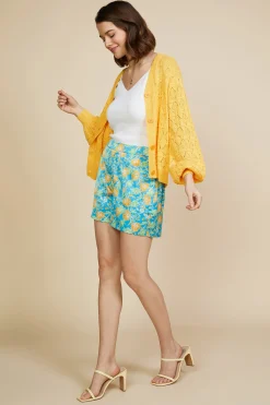 SKIES ARE BLUE Pointelle Long Sleeve Cardigan* Outerwear|Sweaters