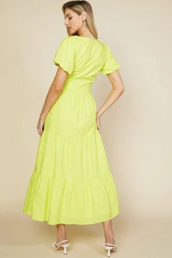 SKIES ARE BLUE Poplin Bubble Sleeve Crop Top* Short Sleeve Tops