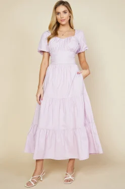 SKIES ARE BLUE Poplin Bubble Sleeve Crop Top* Short Sleeve Tops