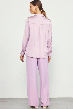 SKIES ARE BLUE Recycled Button Down Top* Blouses|Long Sleeve Tops