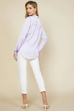 SKIES ARE BLUE Recycled Classic Button Down Top* Blouses|Long Sleeve Tops