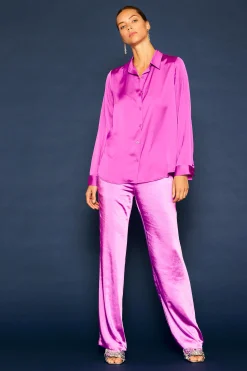 SKIES ARE BLUE Recycled Classic Button Down Top* Blouses|Long Sleeve Tops