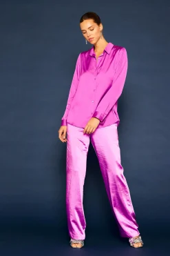 SKIES ARE BLUE Recycled Classic Button Down Top* Blouses|Long Sleeve Tops