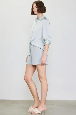 SKIES ARE BLUE Recycled Classic Button Down Top* Blouses|Long Sleeve Tops