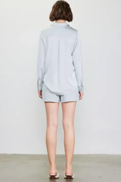 SKIES ARE BLUE Recycled Classic Button Down Top* Blouses|Long Sleeve Tops