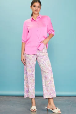 SKIES ARE BLUE Recycled Classic Button Down Top* Blouses|Long Sleeve Tops