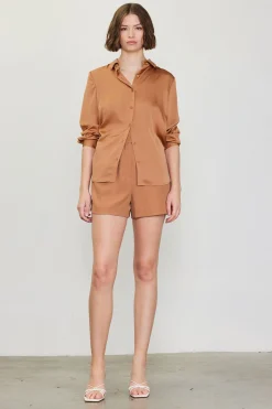 SKIES ARE BLUE Recycled Classic Button Down Top* Blouses|Long Sleeve Tops