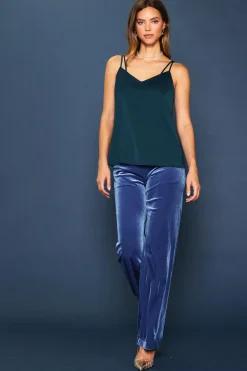 SKIES ARE BLUE Recycled Double Strap Cami* Sleeveless Tops|Short Sleeve Tops