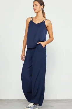 SKIES ARE BLUE Recycled Double Strap Cami* Sleeveless Tops