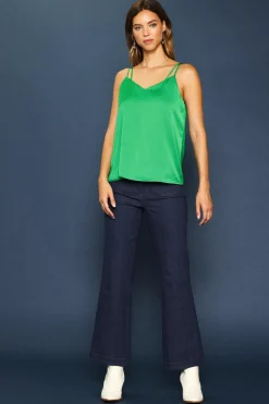 SKIES ARE BLUE Recycled Double Strap Cami* Sleeveless Tops