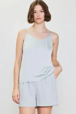 SKIES ARE BLUE Recycled Double Strap Cami* Sleeveless Tops