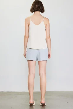SKIES ARE BLUE Recycled Double Strap Cami* Sleeveless Tops