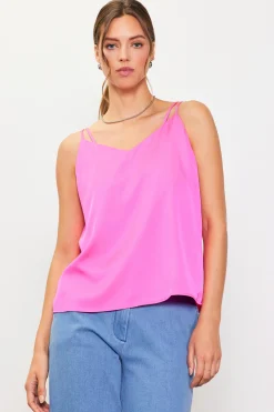 SKIES ARE BLUE Recycled Double Strap Cami* Sleeveless Tops