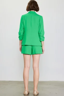 SKIES ARE BLUE Recycled Shirred Sleeve Blazer* Blazers