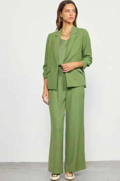 SKIES ARE BLUE Recycled Shirred Sleeve Blazer* Blazers