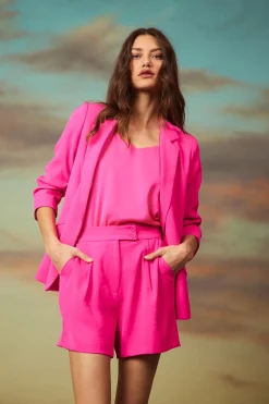 SKIES ARE BLUE Recycled Shirred Sleeve Blazer* Blazers