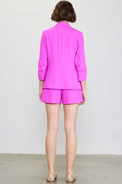 SKIES ARE BLUE Recycled Shirred Sleeve Blazer* Blazers