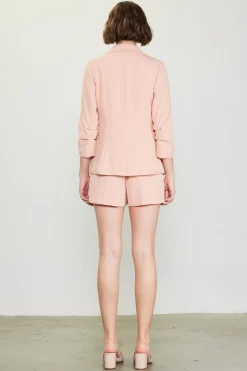 SKIES ARE BLUE Recycled Shirred Sleeve Blazer* Blazers