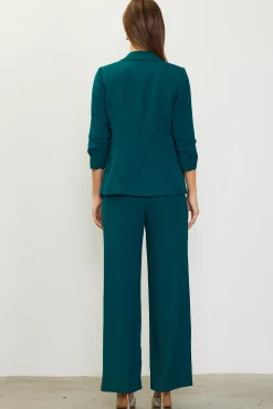 SKIES ARE BLUE Recycled Shirred Sleeve Blazer* Blazers