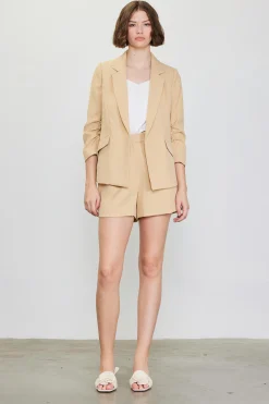 SKIES ARE BLUE Recycled Shirred Sleeve Blazer* Blazers