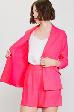 SKIES ARE BLUE Recycled Shirred Sleeve Blazer* Blazers