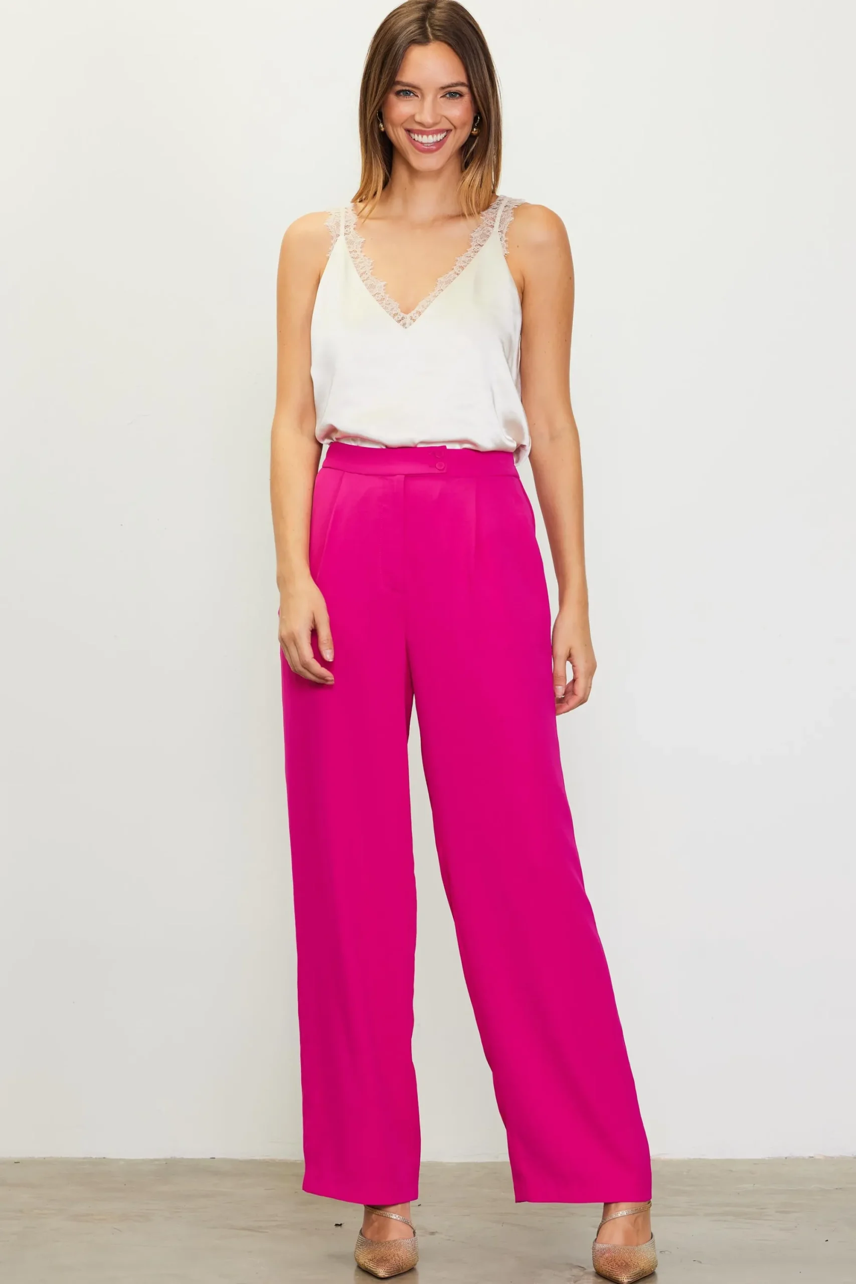 SKIES ARE BLUE Recycled Tapered Pants* Pants