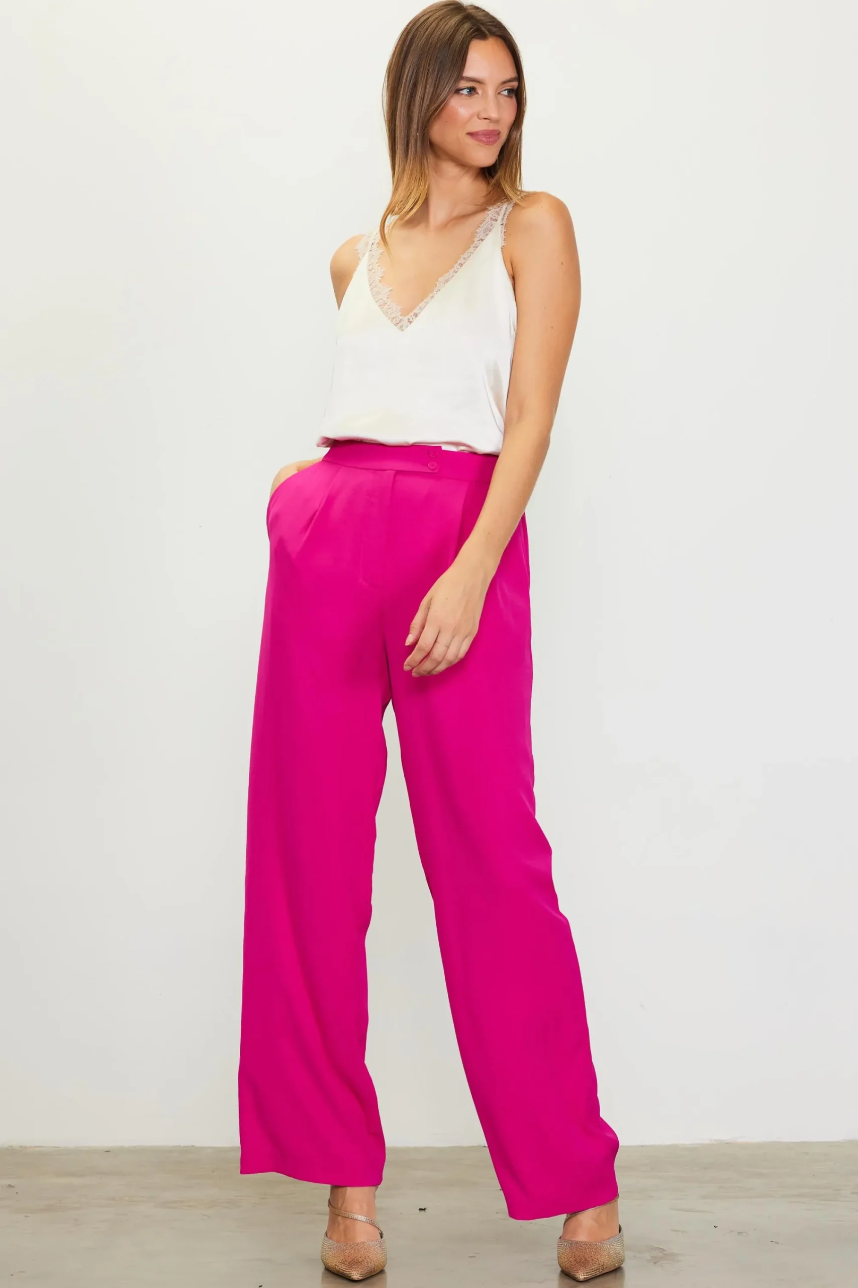 SKIES ARE BLUE Recycled Tapered Pants* Pants