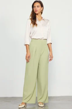SKIES ARE BLUE Recycled Wide Leg Pants* Pants