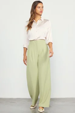 SKIES ARE BLUE Recycled Wide Leg Pants* Pants