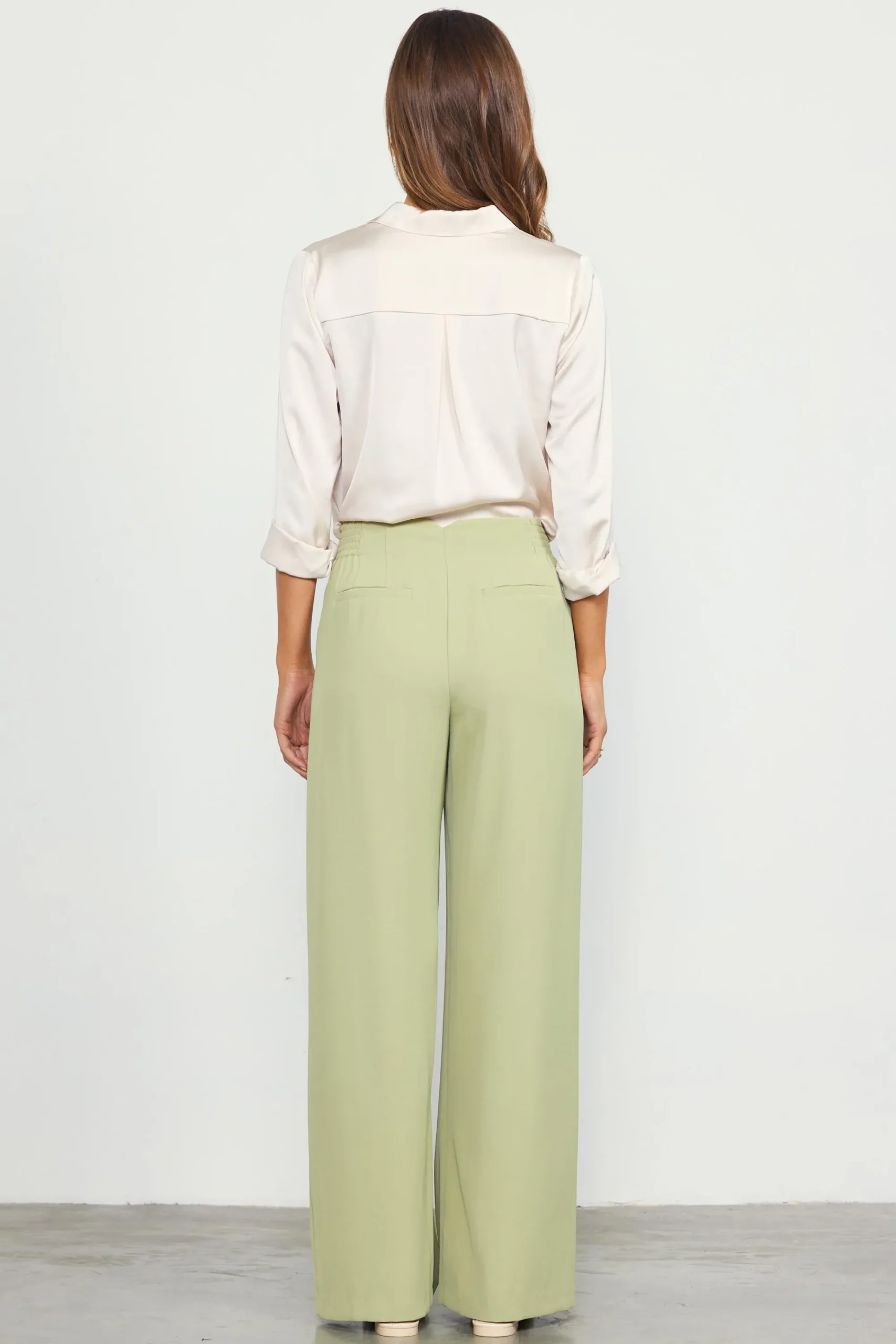 SKIES ARE BLUE Recycled Wide Leg Pants* Pants