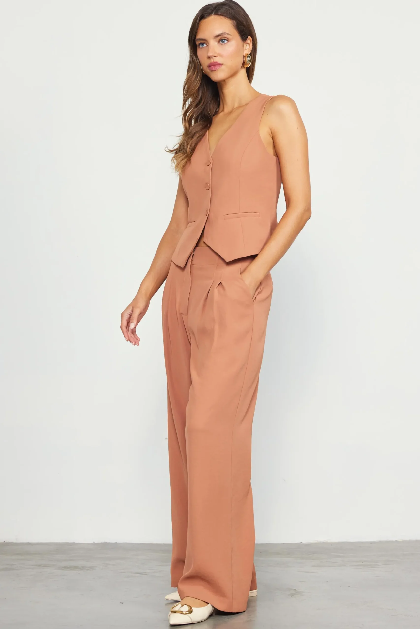 SKIES ARE BLUE Recycled Wide Leg Pants* Pants