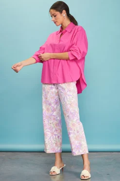 SKIES ARE BLUE Relaxed Fit Poplin Longsleeve Shirt* Long Sleeve Tops