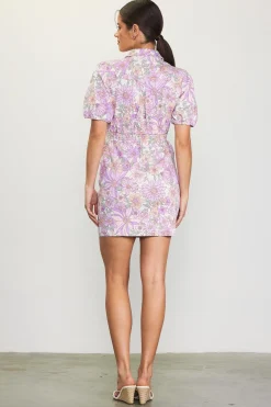 SKIES ARE BLUE Retro Collared Mini Dress* Mini Dresses