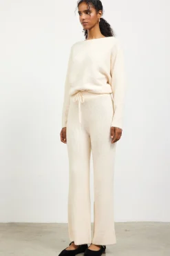 SKIES ARE BLUE Ribbed Knit Wide Leg Pants* Pants